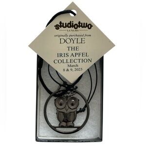 Iris Apfel For Bernardaud Owl Pendant